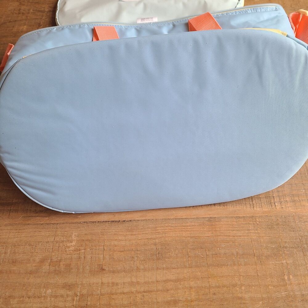 Thirty One Round About Cooler Thermal Bag Embroidered Color Block NEW 14" x 15" - Picture 6 of 8